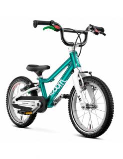 Rower dziecięcy woom 2 GO metallic turquoise (14") turkusowy