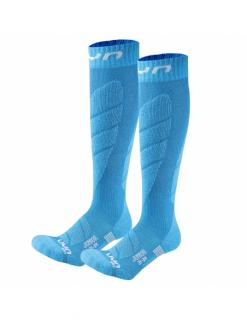 Skarpety narciarskie dziecięce UYN Junior Ski Socks Turquoise
