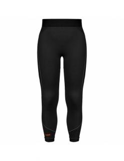 Spodnie termoaktywne dziecięce Reusch Leggings Junior Warm Black/Orange-Popsicle