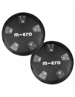 Świecące nakładki na kółka hulajnóg Micro Wizzers LED Black