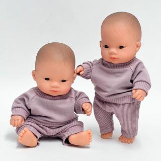 Dres dla lalki Miniland 21cm, lavendowy Dres dla lalki Miniland 21cm, lavendowy