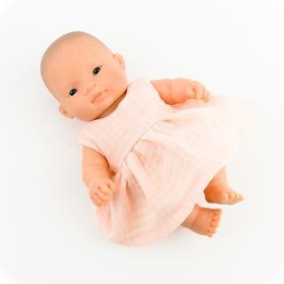 Sukienka dla lalki Miniland Baby 21 cm z muślinu Sukienka dla lalki Miniland Baby 21 cm z muślinu