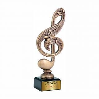 Statuetka MUZYKA KLUCZ WIOLINOWY RTY3859