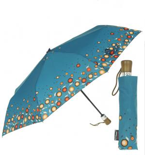 Parasol damski pełny automat - kolor dominujący: turkus
