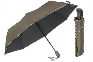 Parasol damski pełny automat starzone złoto metalic