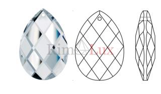 Migdał kryształowy 50mm, prawdziwy kryształ 3