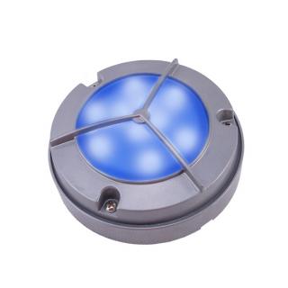 Oprawa elewacyjna LED-12 1,5W lampa fasadowa natynkowa Oprawa LED-12 fasadowa szara/światło niebieskie