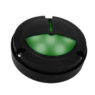 Oprawa elewacyjna LED-13 1,5W lampa fasadowa natynkowa Oprawa LED-13 fasadowa czarna/światło zielone