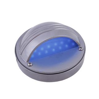 Oprawa elewacyjna LED-14 1,5W lampa fasadowa natynkowa LED-14 Oprawa LED-14 fasadowa szara/światło niebieskie