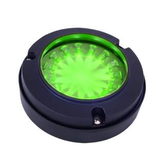 Oprawa fasadowa LED-11 1,5W lampa elewacyjna natynkowa Oprawa LED-11 fasadowa czarna/światło zielone