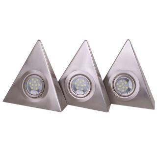 Oprawa kuchenna trójkątna zestaw 3 szt. meblowa podszafkowa LED OKT-3 LED 9 x 3 Oprawa kuchenna trójkątna OKT-3 LED 9 x 3