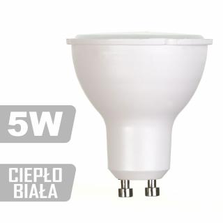 Żarówka LED-5W-GU10-WW (CB) 360lm 5W = 35W ciepła Żarówka LED-5W-GU10-WW (CB)