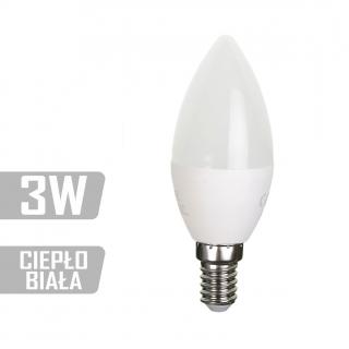 Żarówka LED-CA-3W-E14-WW (CB) 250lm 3W = 25W świeczka ciepła Żarówka LED-CA-3W-E14-WW (CB)