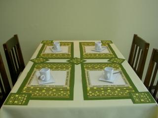 Podkładka Stołowa komplet 4x30x50 8x11x11 łączka / Table placemats ŁĄCZKA 4x30x50 8x11x11