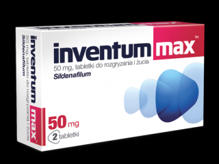 Inventum Max 50 mg, 2 tabletki do rozgryzania i żucia