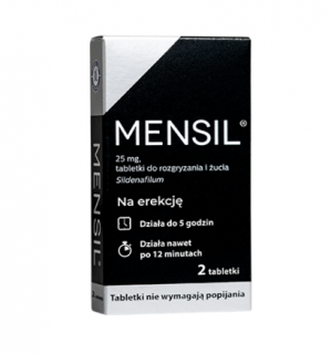 Mensil 25 mg, 2 tabletki do żucia