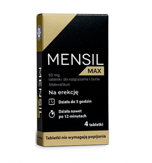 MENSIL MAX, 50 mg, 4 tabletki do rozgryzania i żucia