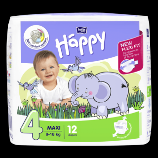 Pieluchomajtki BELLA HAPPY Maxi 8-18 kg - 12 sztuk