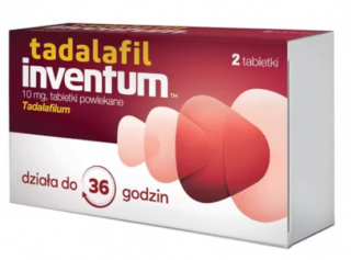 Tadalafil Inventum 10 mg, 2 tabletki powlekane