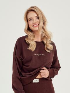 Bluza Selena 3024 01 brązowa