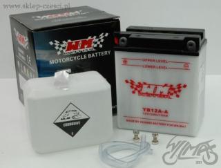 AKUMULATOR YB12A-A WM MOTOR 12 VOLT AKUMULATOR YB12A-A WM MOTOR 12 VOLT