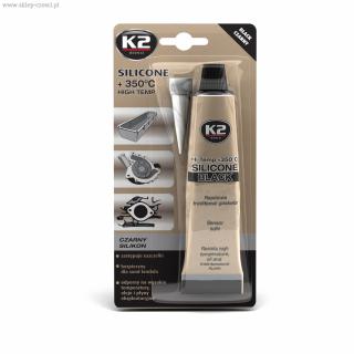 SILIKON MOTORYZACYJNY K2 CZARNY  +350C 85 g SILIKON MOTORYZACYJNY K2 CZARNY  +350C 85 g