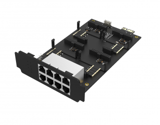EX08 - Moduł do central Yeastar S100 i S300 adapter do montażu kart rozbudowy  O2, S2, SO, B2, GSM, UMTS, LTE