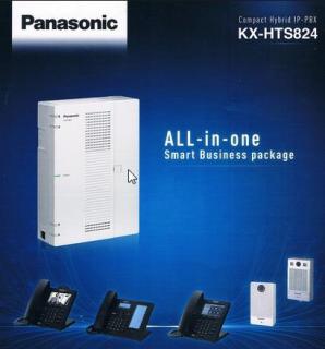 Panasonic KX-HTS32 4 CO, 4 SIP TRUNK, 8 WEW, 12 SIP EXT,router Wi-FI poczta głosowa, DISA