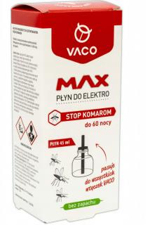 VACO Wkład do elektro MAX - płyn na komary (60 nocy) - 45 ml