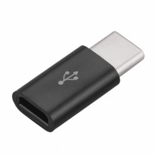 Adapter | Przejściówka - USB-C 3.1 TYP C na micro USB - czarna OTG