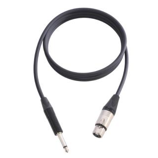 Kabel mikrofonowy Neutrik XLR żeński na 6,3 mm Jack Mono, 10m