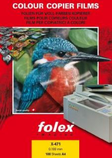 Folex X-471 0,100mm SRA3 klarownie przezroczysta błyszcząca folia
