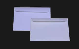 KOPERTA OZDOBNA LESSEBO WHITE (BIAŁA)  C6  ( 11,4 cm x16,20 cm )