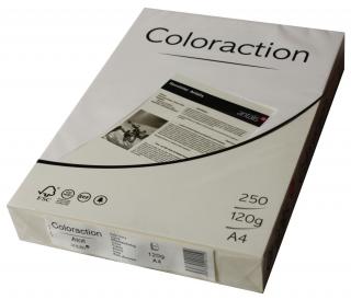 PAPIER COLORACTION Coloraction, kość słoniowa/Atoll, Papier do kopiowania, bezdrzewny ECF, 80g/m2, 420mm x 297mm, A3, SG, ryza 500 ark.,