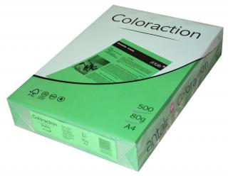 PAPIER COLORACTION  Coloraction, zielony/Dublin, Papier do kopiowania, bezdrzewny ECF, 80g/m2, 420mm x 297mm, A3, SG, ryza 500 ark.,