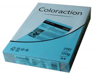 PAPIER  COLORACTION  niebieski/Lisbon, Papier do kopiowania, bezdrzewny ECF, 160g/m2, 210mm x 297mm, A4, LG, ryza 250 ark.