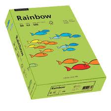 Papier Rainbow 80g 210x297 R 72 blado zielony, 72, A4