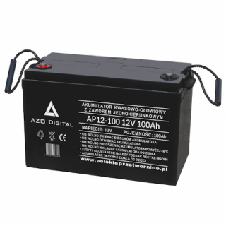 Akumulator VRLA AGM Bezobsługowy AP12-100 (U:12V; I:100Ah)