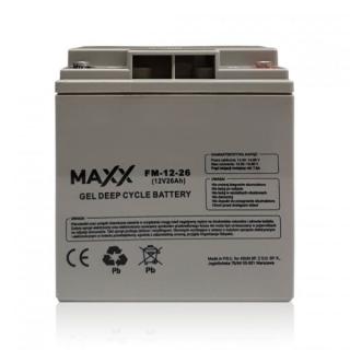Akumulator żelowy MAXX 12-FM-26 26Ah 12V