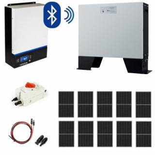 Hybrydowy Zestaw Off-Grid - 10x Panel PV 410W + Inwerter ESB-10kW-48 + Magazyn 5kWh +  Akcesoria