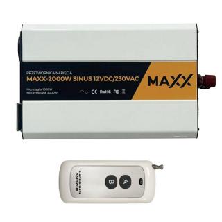 Przetwornica Napięcia SINUS MAXX 2000W 12VDC/230VAC [1000W/2000W] + PILOT