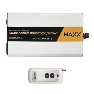 Przetwornica Napięcia SINUS MAXX 3000W 12VDC/230VAC [1500W/3000W] + PILOT