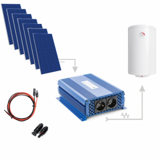 Zestaw Do Grzania Wody 3500W  (8 x Panel PV Monokrytaliczny + Przetwornica)