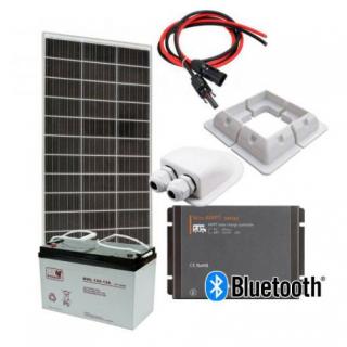 Zestaw solarny 200W MPPT AKU 100AH do kampera, łodzi, domek, na działkę