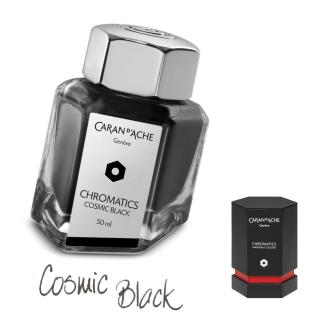 Atrament Chromatics Caran d'Ache, kolor Cosmic Black (Kosmiczna Czerń)