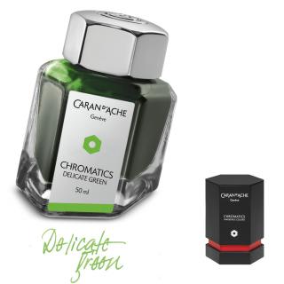 Atrament Chromatics Caran d'Ache, kolor Delicate Green (Delikatna Zieleń)