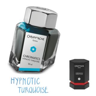 Atrament Chromatics Caran d'Ache, kolor Hypnotic Turquise (Hipnotyczny Turkus)