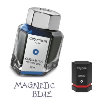 Atrament Chromatics Caran d'Ache, kolor Magnetic Blue (Magnetyczny Niebieski)