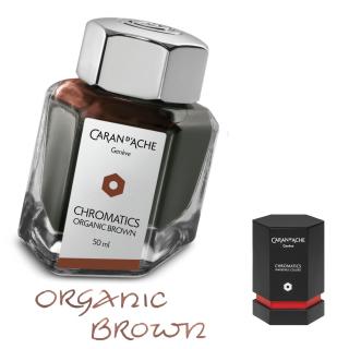 Atrament Chromatics Caran d'Ache, kolor Organic Brown (Organiczny Brąz)