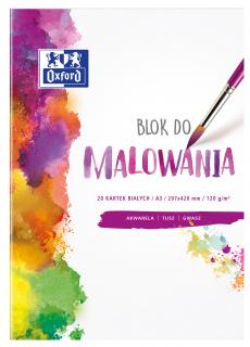 BLOK DO MALOWANIA OXFORD A3, 20 KARTEK